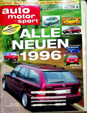Deckblatt Auto Motor und Sport (26/1995)